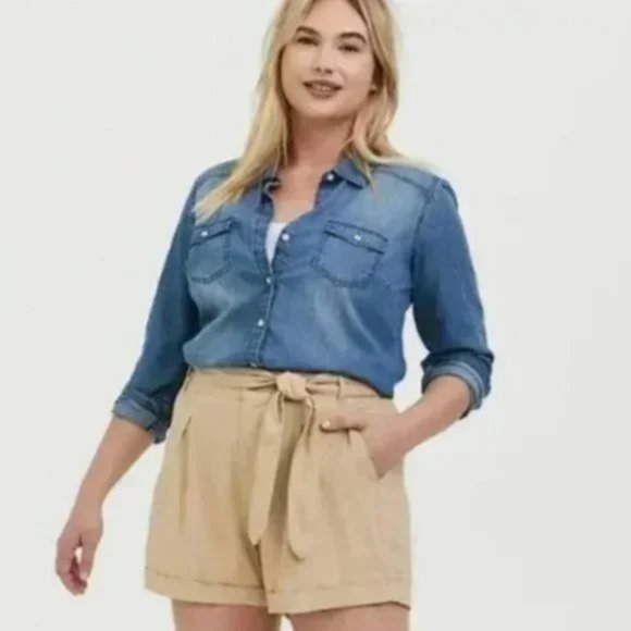 torrid Pants - Torrid Linen Shorts